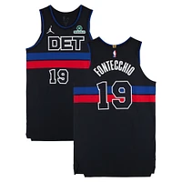 Simone Fontecchio Detroit Pistons Autographed Game-Used #19 Black Jordan Brand Jersey vs. Memphis Grizzlies on April 5, 2025 - Size 50+6