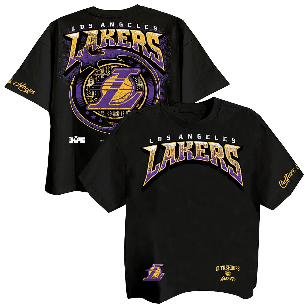 Men's Two Hype Black Los Angeles Lakers Drip & Dime Collection Premium T-Shirt