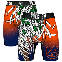 Men's Rock Em Socks Navy Auburn Tigers Localized Boxer Briefs
