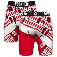 Men's Rock Em Socks Red Georgia Bulldogs Helmet Series Boxer Briefs