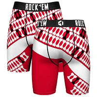 Men's Rock Em Socks Red Georgia Bulldogs Helmet Series Boxer Briefs