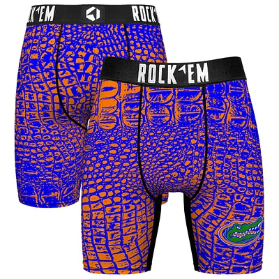 Men's Rock Em Socks Royal Florida Gators Localized Boxer Briefs