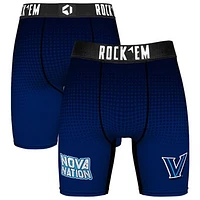 Men's Rock Em Socks Navy Villanova Wildcats Slogan Boxer Briefs