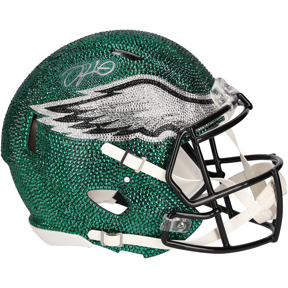 Jalen Hurts Philadelphia Eagles Autographed Riddell Speed Authentic Helmet - Art by Rock On Sports
