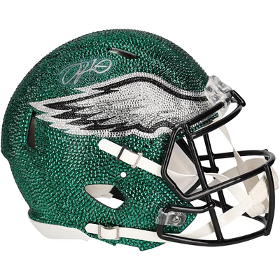 Jalen Hurts Philadelphia Eagles Autographed Riddell Speed Authentic Helmet - Art by Rock On Sports