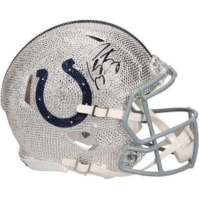 Peyton Manning Indianapolis Colts Autographed Riddell 2020 Speed Authentic Helmet - Art by Rock On Sports