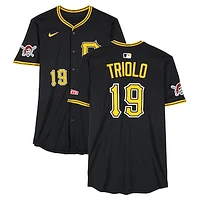 Jared Triolo Pittsburgh Pirates Game-Used #19 Black Nike Jersey from March 10 & 14, 2025