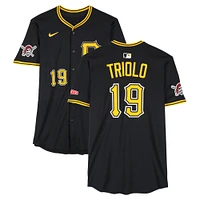 Jared Triolo Pittsburgh Pirates Game-Used #19 Black Nike Jersey from March 10 & 14, 2025