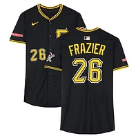 Adam Frazier Pittsburgh Pirates Game-Used #26 Black Nike Jersey from March 11 & 15, 2025