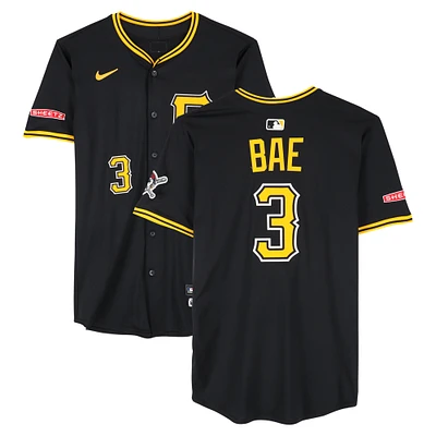 Ji-Hwan Bae Pittsburgh Pirates Game-Used #3 Black Nike Jersey from March 10, 11, 14 & 15, 2025