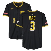 Ji-Hwan Bae Pittsburgh Pirates Game-Used #3 Black Nike Jersey from March 10, 11, 14 & 15, 2025