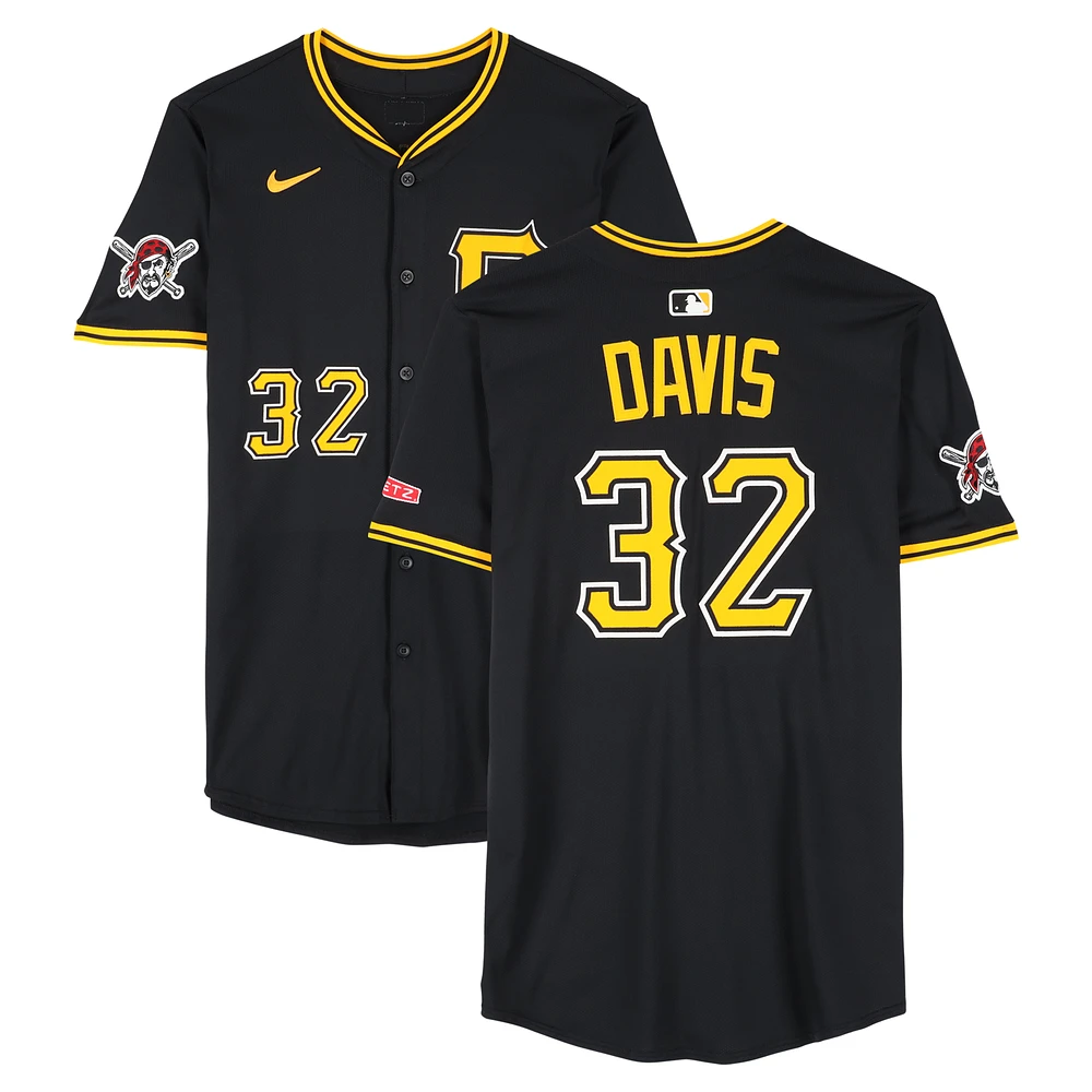 Henry Davis Pittsburgh Pirates Game-Used #32 Black Nike Jersey vs. Baltimore Orioles on March 15, 2025