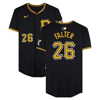 Bailey Falter Pittsburgh Pirates Player-Issued #26 Black Nike Home Jersey from the 2024 MLB Season
