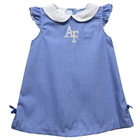 Infant Girls Vive La Fete Royal Air Force Falcons Mini Check Pattern A-Line Dress
