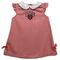 Infant Girls Vive La Fete Crimson Central Washington Wildcats Mini Check Pattern A-Line Dress