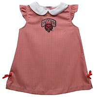 Infant Girls Vive La Fete Crimson Central Washington Wildcats Mini Check Pattern A-Line Dress
