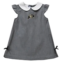 Infant Girls Vive La Fete Black Colorado Buffaloes Mini Check Pattern A-Line Dress