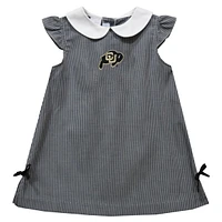 Infant Girls Vive La Fete Black Colorado Buffaloes Mini Check Pattern A-Line Dress