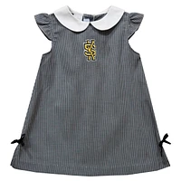 Infant Girls Vive La Fete Black Kennesaw State Owls Mini Check Pattern A-Line Dress