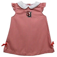 Infant Girls Vive La Fete Red Seattle Redhawks Mini Check Pattern A-Line Dress