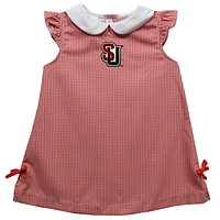 Infant Girls Vive La Fete Red Seattle Redhawks Mini Check Pattern A-Line Dress