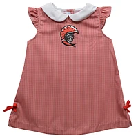 Infant Girls Vive La Fete Red Tampa Spartans Mini Check Pattern A-Line Dress