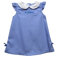 Infant Girls Vive La Fete Royal Texas A&M Corpus Christi Islanders Mini Check Pattern A-Line Dress