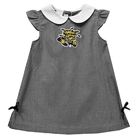 Infant Girls Vive La Fete Black Wichita State Shockers Mini Check Pattern A-Line Dress