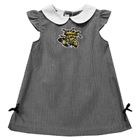 Infant Girls Vive La Fete Black Wichita State Shockers Mini Check Pattern A-Line Dress