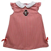 Toddler Girls Vive La Fete Red Austin Peay State Governors Mini Check Pattern A-Line Dress