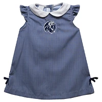 Toddler Girls Vive La Fete Navy Arkansas Fort Smith Lions Mini Check Pattern A-Line Dress