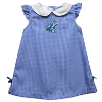 Toddler Girls Vive La Fete Blue Cal State San Bernardino Coyotes Mini Check Pattern A-Line Dress