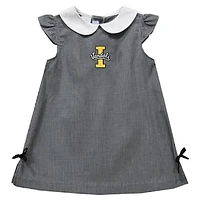 Toddler Girls Vive La Fete Black Idaho Vandals Mini Check Pattern A-Line Dress