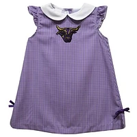 Toddler Girls Vive La Fete Purple Minnesota State Mavericks Mini Check Pattern A-Line Dress