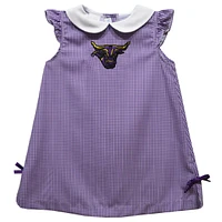 Toddler Girls Vive La Fete Purple Minnesota State Mavericks Mini Check Pattern A-Line Dress