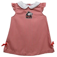 Toddler Girls Vive La Fete Cardinal Northern Illinois Huskies Mini Check Pattern A-Line Dress