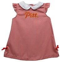 Toddler Girls Vive La Fete Crimson Pittsburg State Gorillas Mini Check Pattern A-Line Dress