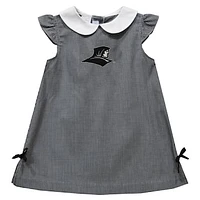 Toddler Girls Vive La Fete Black Providence Friars Mini Check Pattern A-Line Dress
