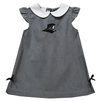 Toddler Girls Vive La Fete Black Providence Friars Mini Check Pattern A-Line Dress