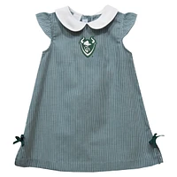 Toddler Girls Vive La Fete Green Portland State Vikings Mini Check Pattern A-Line Dress