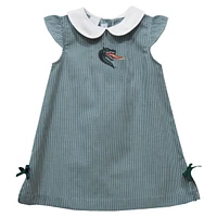 Toddler Girls Vive La Fete Green UAB Blazers Mini Check Pattern A-Line Dress
