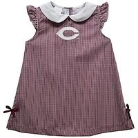 Toddler Girls Vive La Fete Maroon UChicago Maroons Mini Check Pattern A-Line Dress