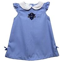 Toddler Girls Vive La Fete Royal New Orleans Privateers Mini Check Pattern A-Line Dress