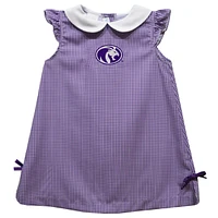 Toddler Girls Vive La Fete Purple North Alabama Lions Mini Check Pattern A-Line Dress