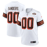 Men's Nike Shedeur Sanders White Cleveland Browns 2025 NFL Draft 2nd Alternate Game Jersey
