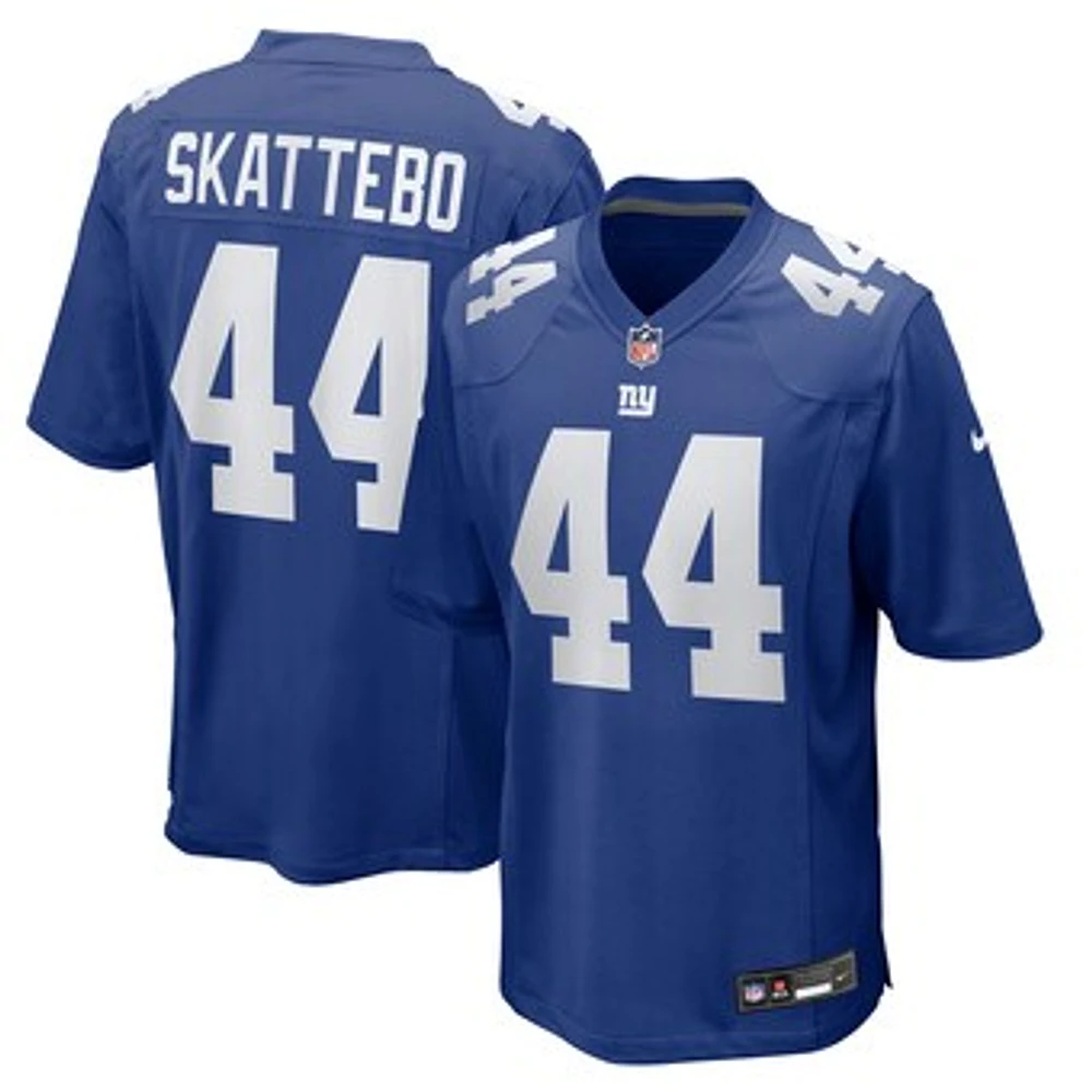 Men's Nike Cam Skattebo Royal New York Giants Team Game Player Jersey