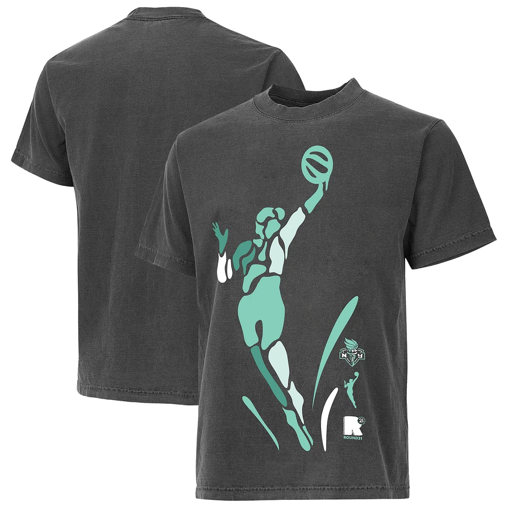Unisex round21 Gray New York Liberty Victory T-Shirt