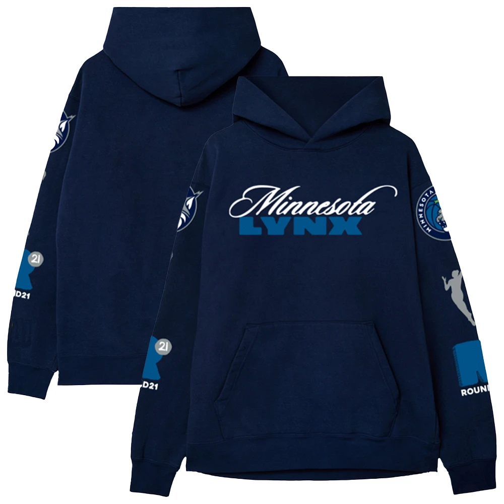 Unisex round21 Navy Minnesota Lynx Swish Pullover Hoodie