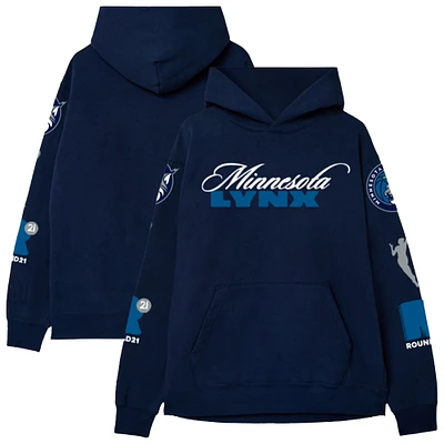 Unisex round21 Navy Minnesota Lynx Swish Pullover Hoodie