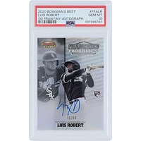 Luis Robert Chicago White Sox Autographed 2020 Bowman's Best Frachise Favorites #FFA-LR #10/60 PSA Authenticated 10 Rookie Card